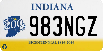 IN license plate 983NGZ