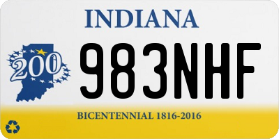 IN license plate 983NHF