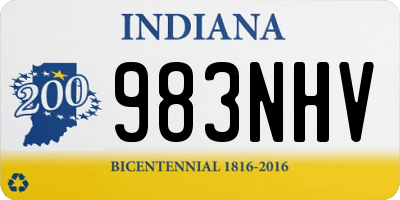 IN license plate 983NHV