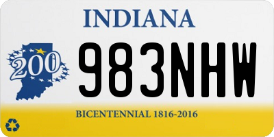 IN license plate 983NHW