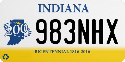 IN license plate 983NHX