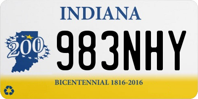 IN license plate 983NHY