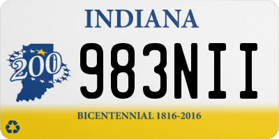 IN license plate 983NII