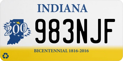 IN license plate 983NJF