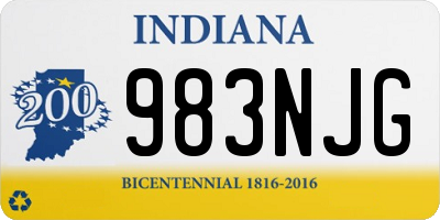 IN license plate 983NJG