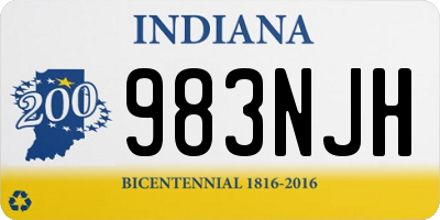 IN license plate 983NJH