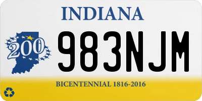 IN license plate 983NJM