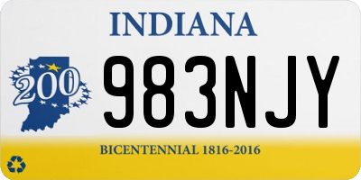 IN license plate 983NJY