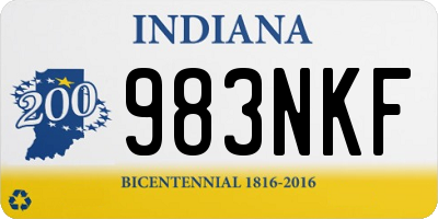 IN license plate 983NKF