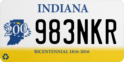 IN license plate 983NKR