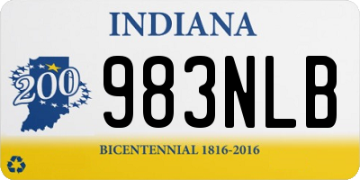 IN license plate 983NLB
