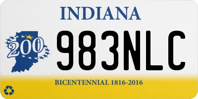 IN license plate 983NLC