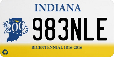 IN license plate 983NLE