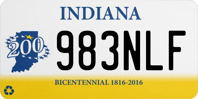 IN license plate 983NLF