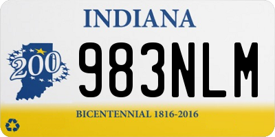 IN license plate 983NLM