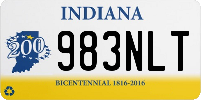 IN license plate 983NLT