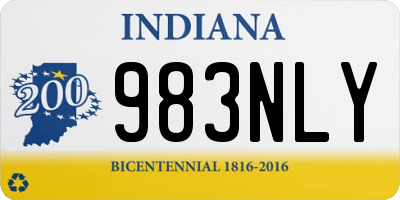 IN license plate 983NLY