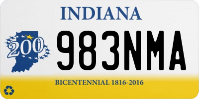 IN license plate 983NMA