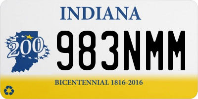 IN license plate 983NMM