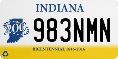 IN license plate 983NMN