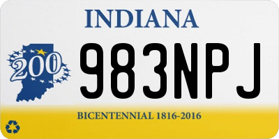 IN license plate 983NPJ