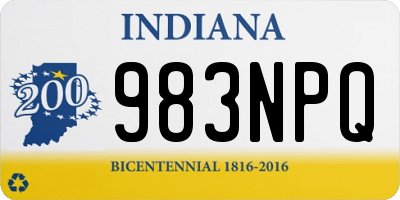 IN license plate 983NPQ