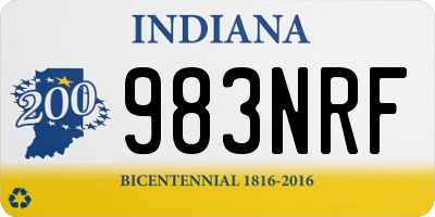 IN license plate 983NRF