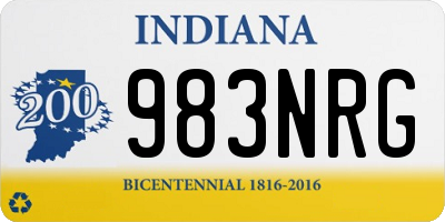 IN license plate 983NRG