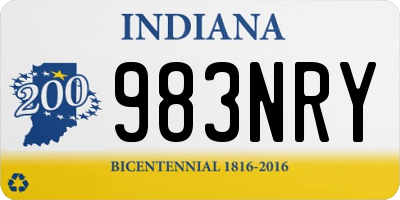 IN license plate 983NRY