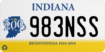 IN license plate 983NSS