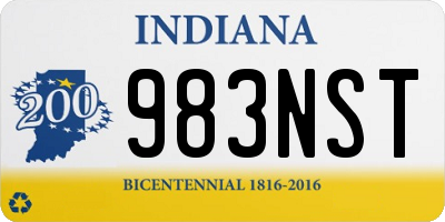 IN license plate 983NST