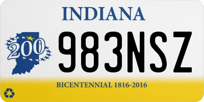 IN license plate 983NSZ