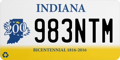 IN license plate 983NTM