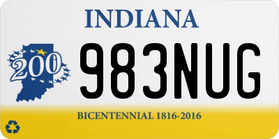 IN license plate 983NUG