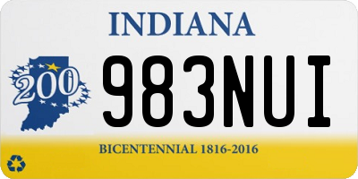 IN license plate 983NUI
