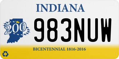 IN license plate 983NUW