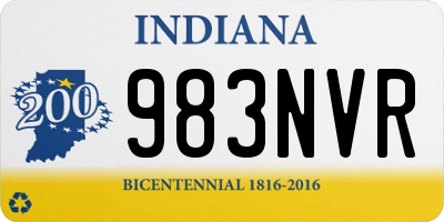 IN license plate 983NVR