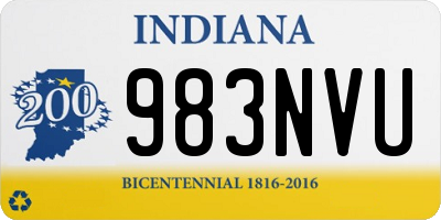 IN license plate 983NVU