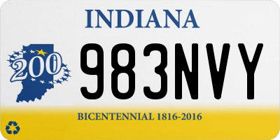 IN license plate 983NVY