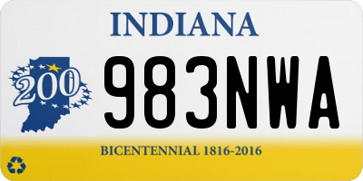 IN license plate 983NWA