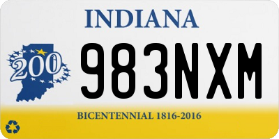 IN license plate 983NXM