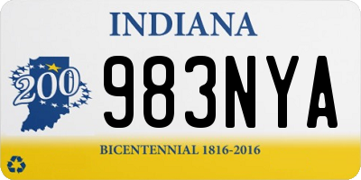 IN license plate 983NYA