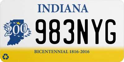 IN license plate 983NYG