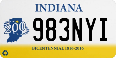 IN license plate 983NYI