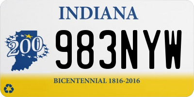 IN license plate 983NYW