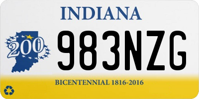 IN license plate 983NZG