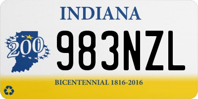 IN license plate 983NZL