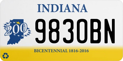 IN license plate 983OBN