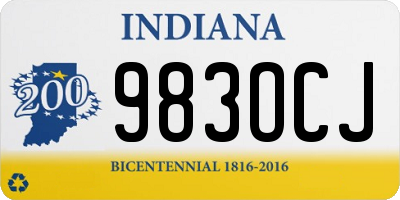 IN license plate 983OCJ