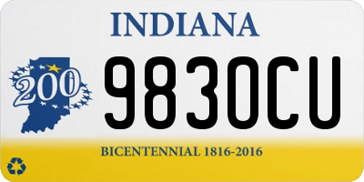 IN license plate 983OCU